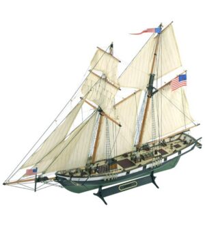 1:60. American Schooner Harvey Wooden Model Ship Kit