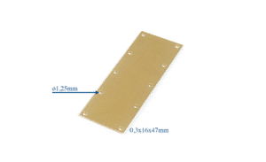 17046 - Brass plate 47x16x0.3 mm