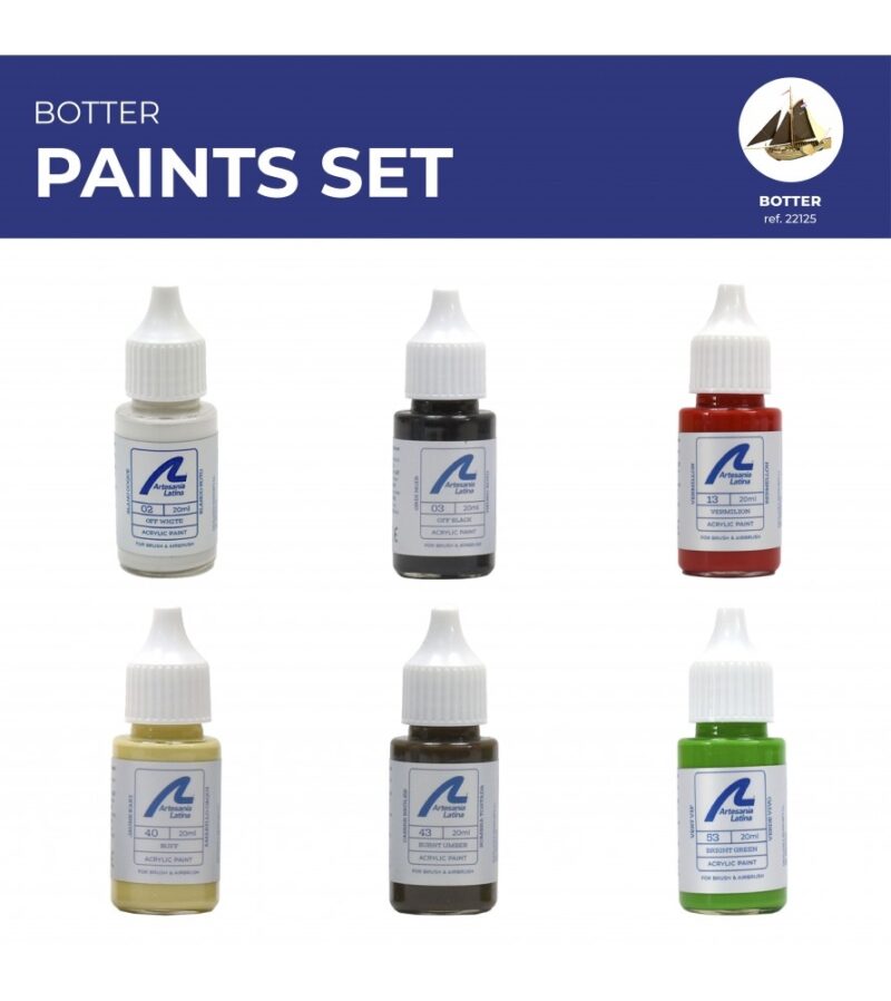 Paints Set for Ship Model: Dutch Fishing Boat Botter
