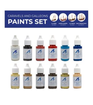 Paints Set for Ship Models: Caravels and Galleons