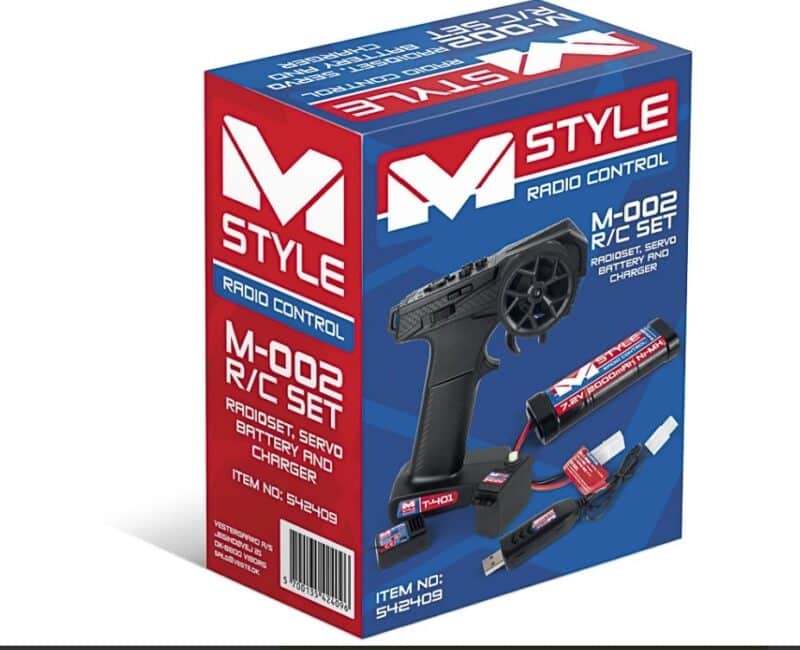 M-002 Mstyle R/C Set - Radioset, Servo, Battery and Charger