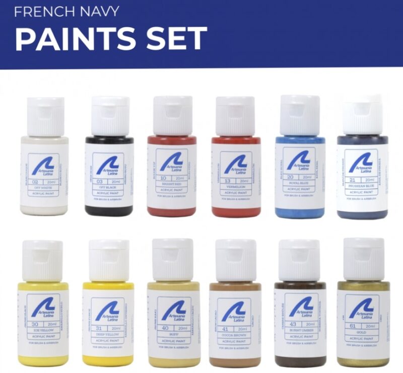 FRENCH NAVY PAINTS SET (12 x 20 ml)