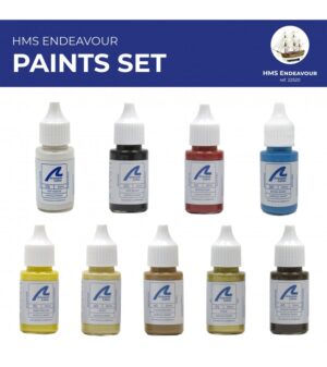 Paints Set for Ship Model: British Boat HMS Endeavour