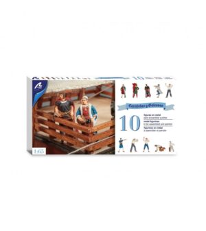 SET OF 10 METAL FIGURINES FOR CARAVELS AND GALLIONS