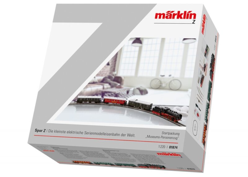 Gauge Z - Article No 81874 "Museum Passenger Train" Starter Set with a Class 24 Steam Locomotive
