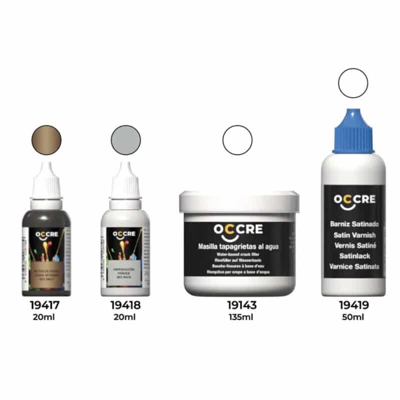 90549 - MIBB pack / Pack Masilla, Imprimacion, Betún, Barniz