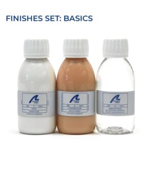 BASIC FINISHES SET: PRIMER + CLEAR VARNISH + AIRBRUSH THINNER