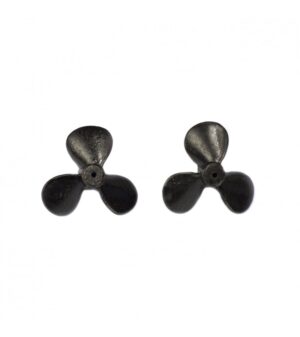 Screw with 3 Blades in Metal 28 mm (2 Units) for Ship Modelling