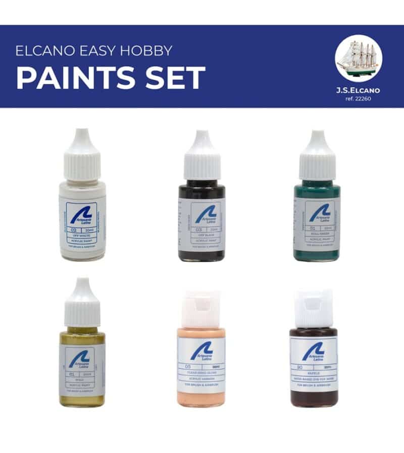 Paints Set for Ship Model: School Boat Juan Sebastian Elcano / Esmeralda