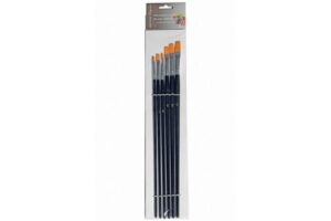 BRUSH SET 6PCS. SYNTHETIC FLAT BRUSH