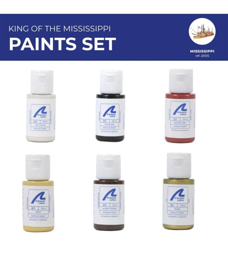 KING OF THE MISSISSIPPI PAINTS SET (6 x 20 ml)