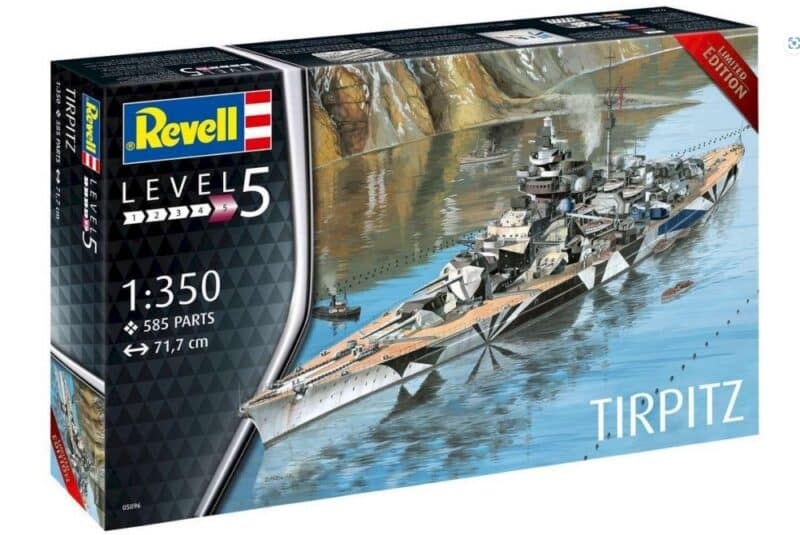 REVELL German Battleship WWII Tirpitz 1:350 REVELL