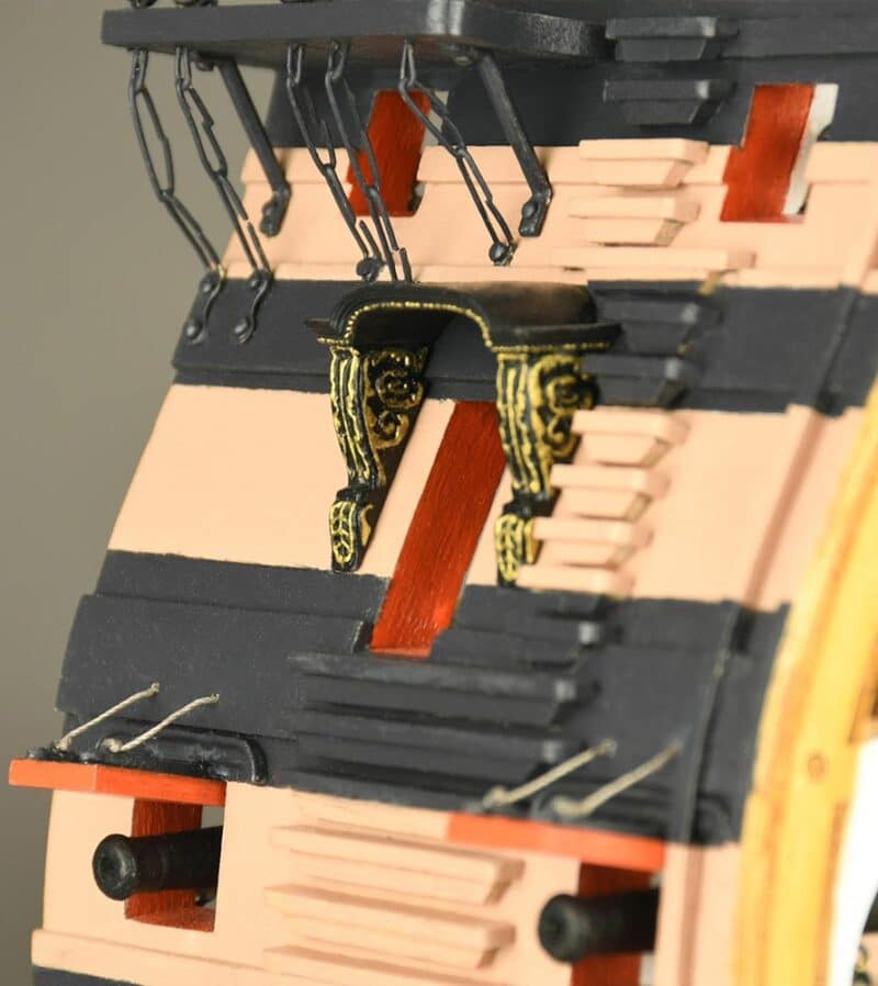 New Cross-Section of HMS Victory. 1:72 Wooden Model Ship Kit - Bilde 14