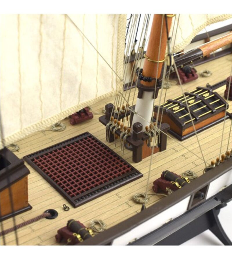 1:60. American Schooner Harvey Wooden Model Ship Kit - Bilde 5