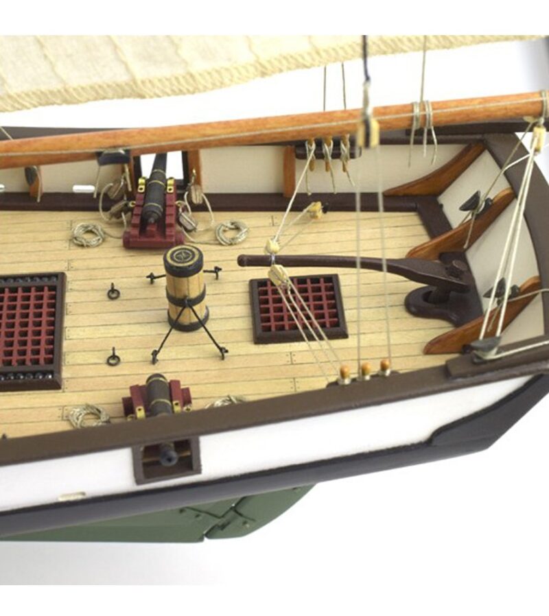 1:60. American Schooner Harvey Wooden Model Ship Kit - Bilde 11
