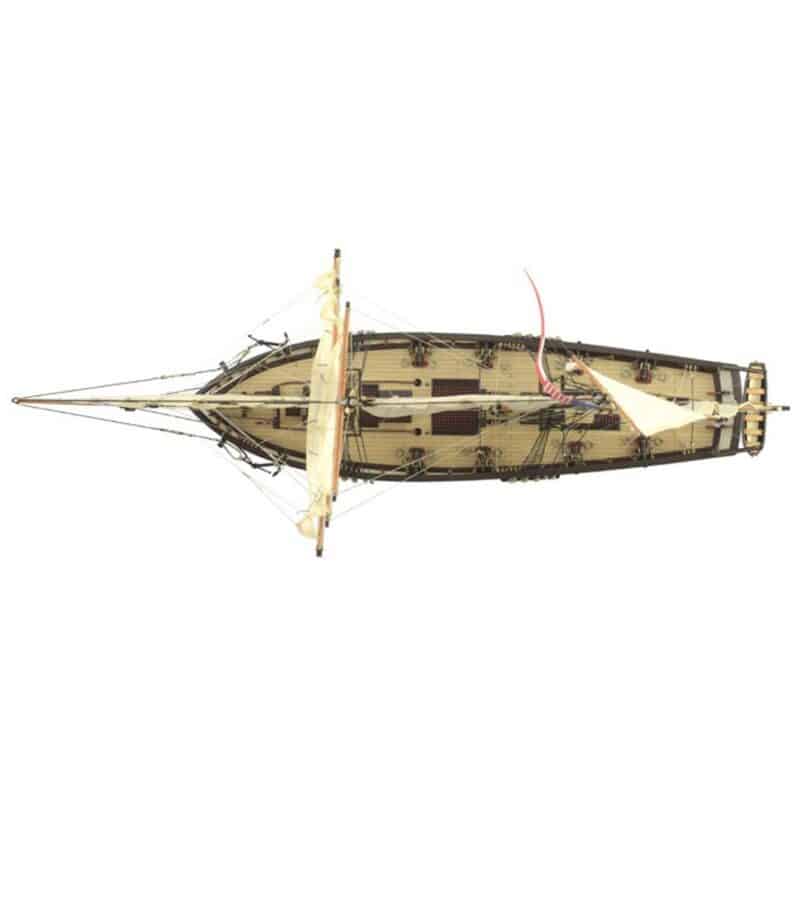 1:60. American Schooner Harvey Wooden Model Ship Kit - Bilde 17