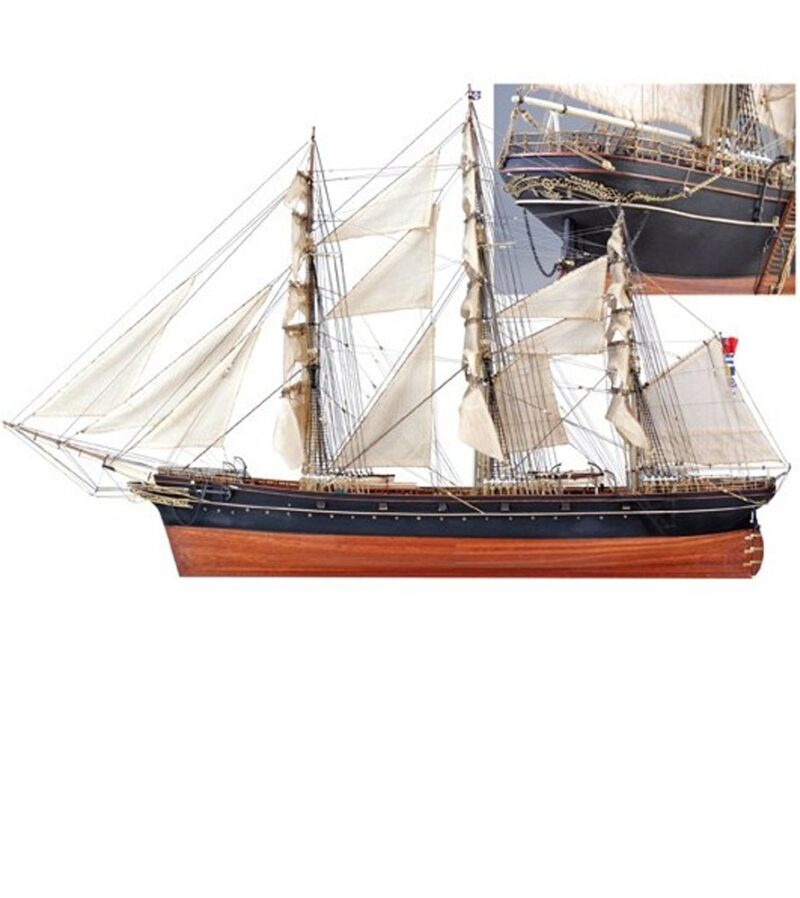 1:84 Tea Clipper Cutty Sark. Wooden Model Ship Kit - Bilde 2