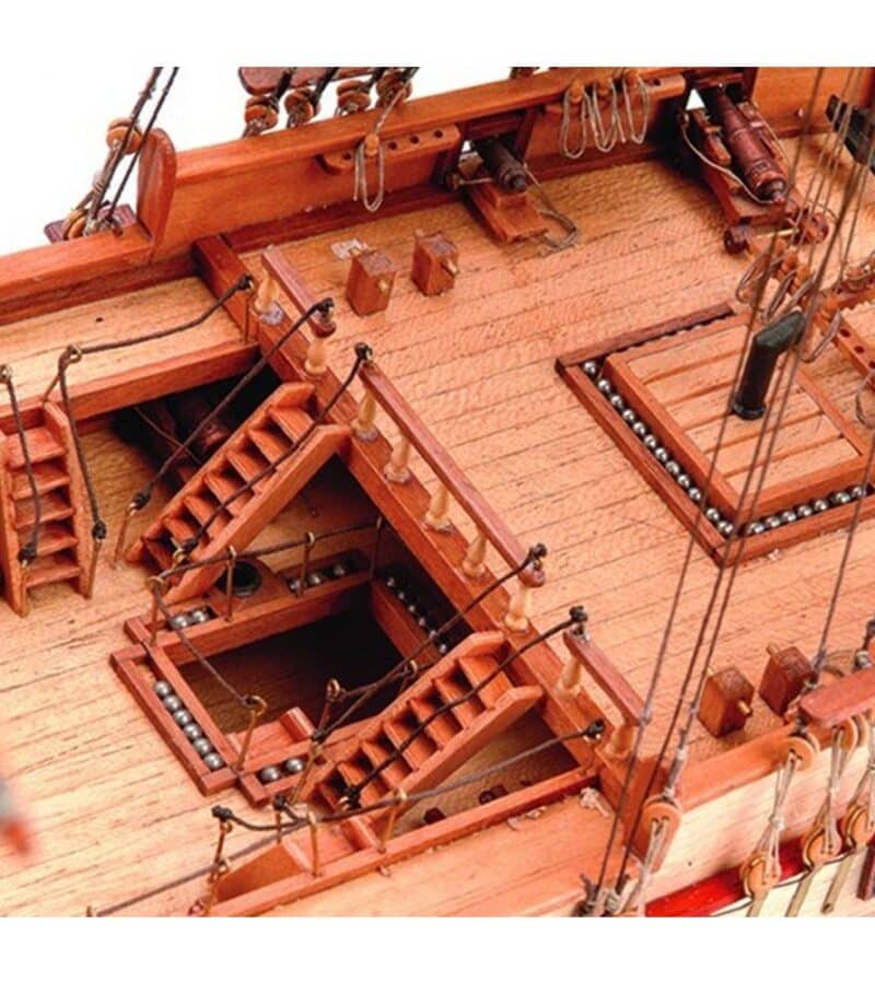 1/85 US FRIGATE  USS CONSTELLATION 1798, Wooden Model Ship Kit - Bilde 4