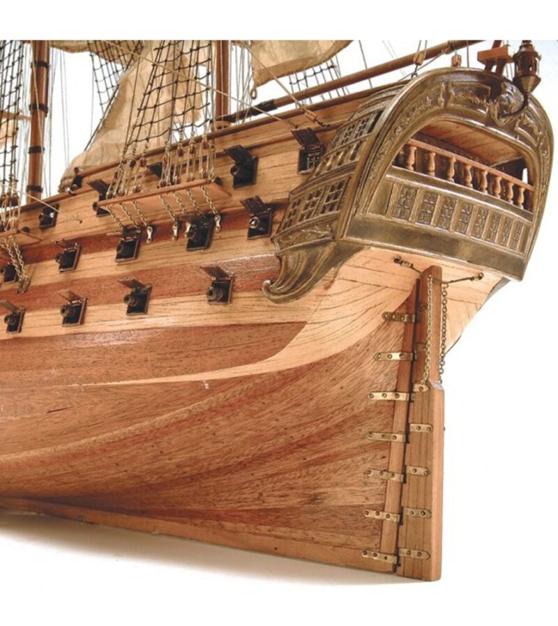 1:90 Vessel in Line San Juan Nepomuceno, Wooden Model Ship Kit - Bilde 5
