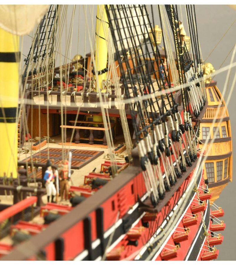 New Ship of the Line Santísima Trinidad. Wooden Model Ship Kit - Bilde 25