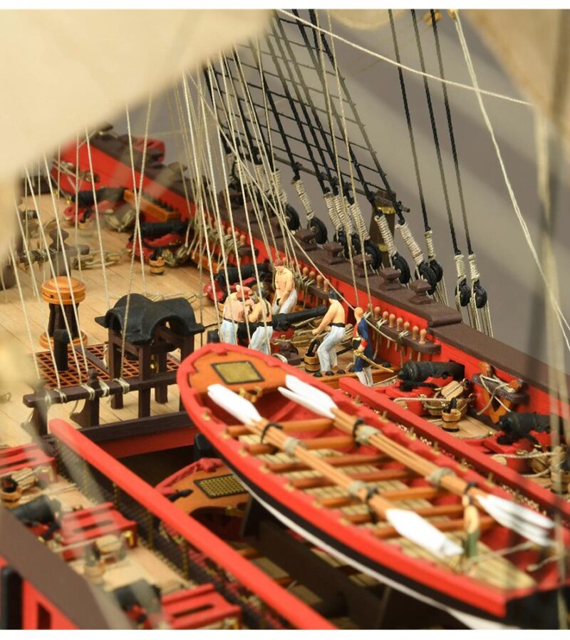 New Ship of the Line Santísima Trinidad. Wooden Model Ship Kit - Bilde 28