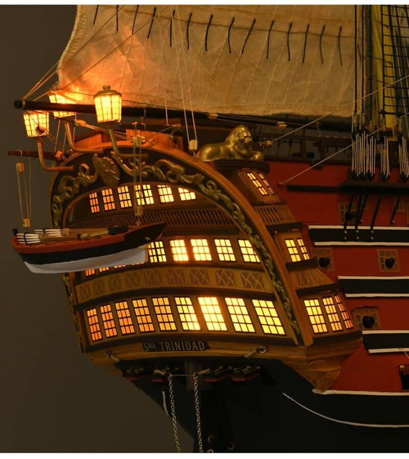 New Ship of the Line Santísima Trinidad. Wooden Model Ship Kit - Bilde 33