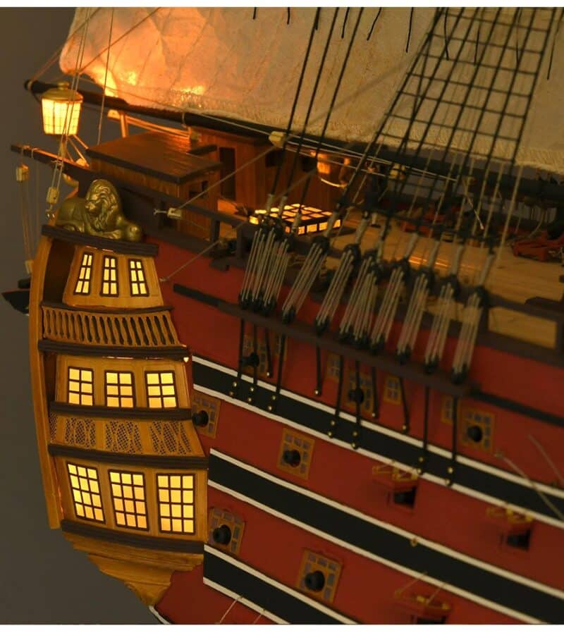 New Ship of the Line Santísima Trinidad. Wooden Model Ship Kit - Bilde 34