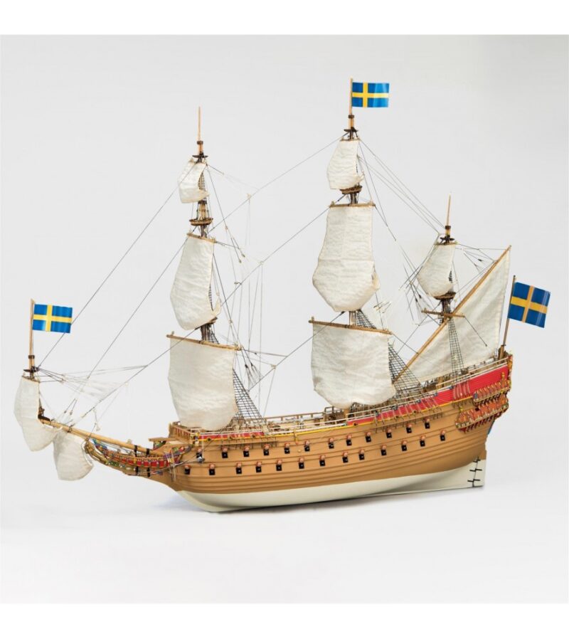 1:65 Swedish Warship Vasa, Wooden Model Ship Kit - Bilde 3