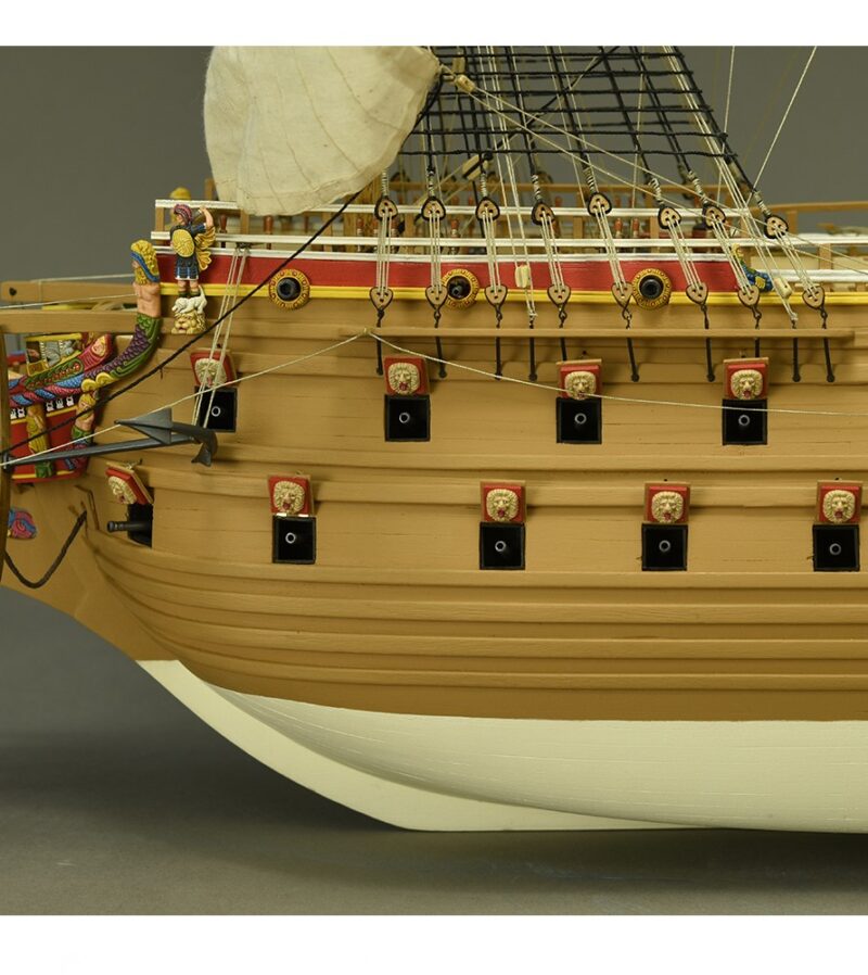 1:65 Swedish Warship Vasa, Wooden Model Ship Kit - Bilde 15