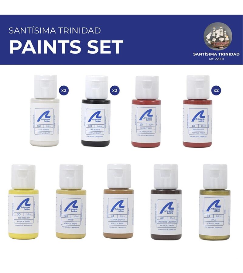 Paints Set for Ship Model: Vessel in Line Santísima Trinidad - Bilde 2