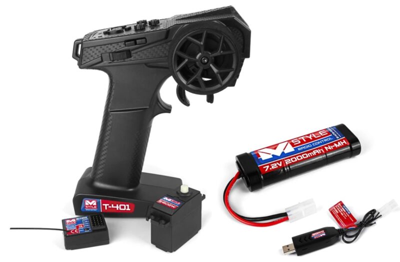 M-002 Mstyle R/C Set - Radioset, Servo, Battery and Charger - Bilde 2