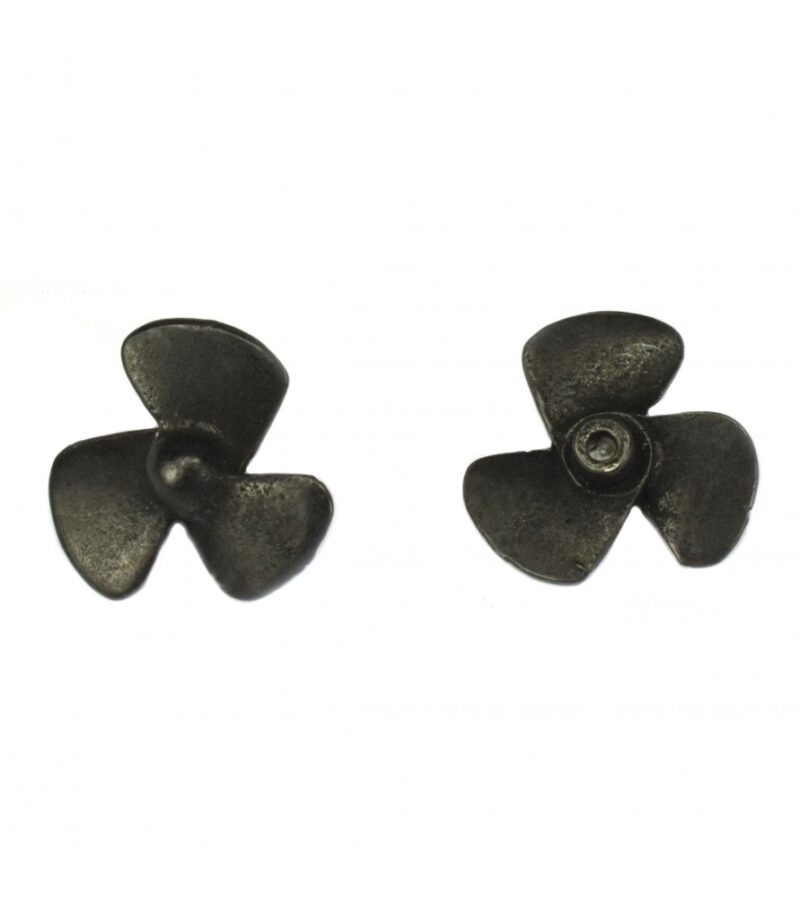Screw with 3 Blades in Metal 24 mm (2 Units) for Ship Modeling - Bilde 2